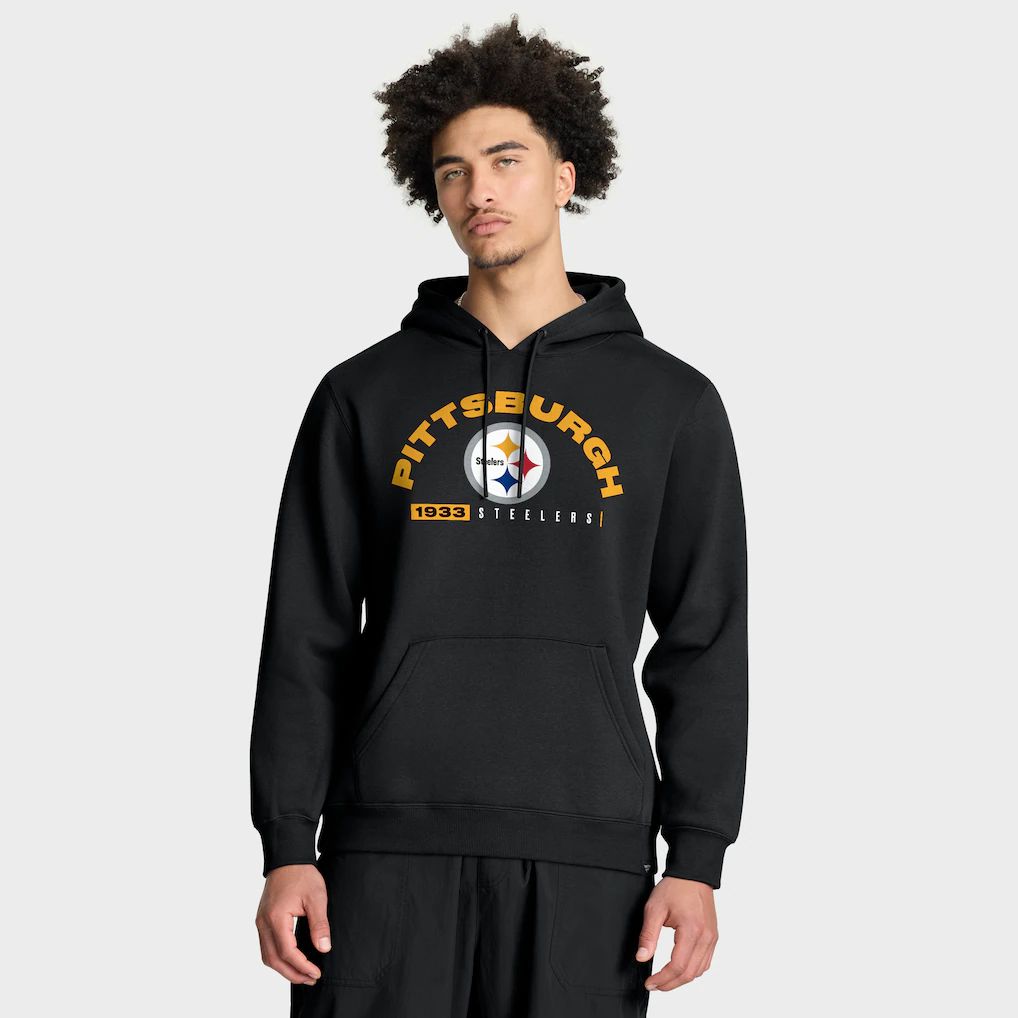 Men 2026 NFL Pittsburgh Steelers black Hoodie hooded style 01->pittsburgh steelers->NFL Jersey
